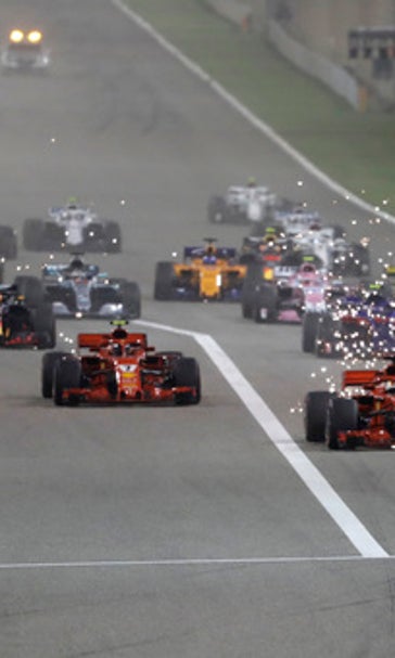Vettel wins Bahrain GP, Raikkonen’s car hits mechanic